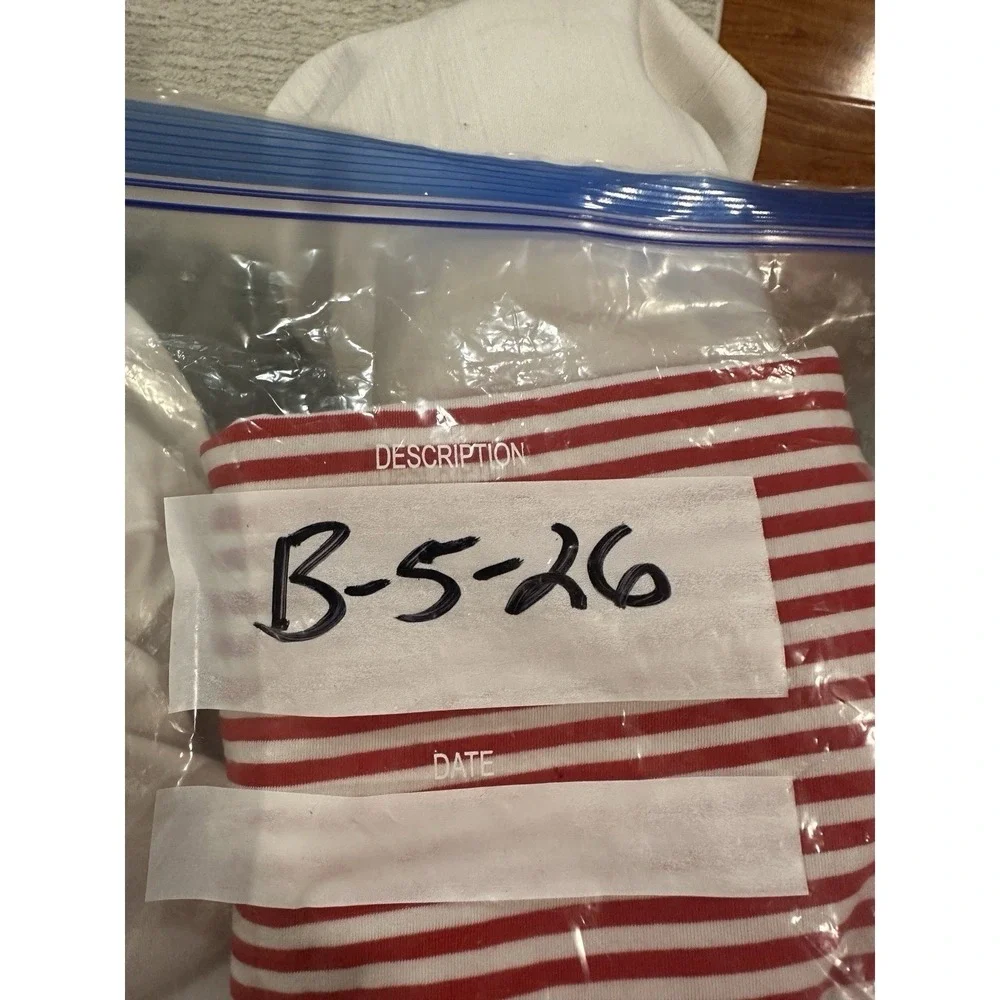 Michael Kors Striped Red White Sleeveless Crew Neck Cotton Tank‎ Women's Top S